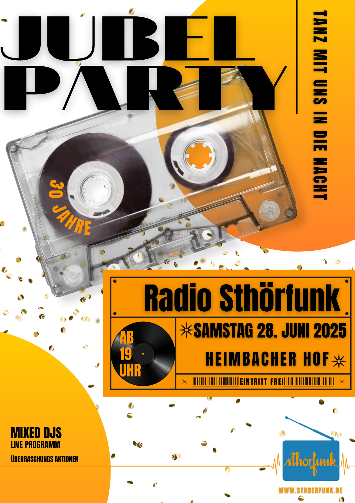 Jubelparty zu 30 Jahre StHörfunk